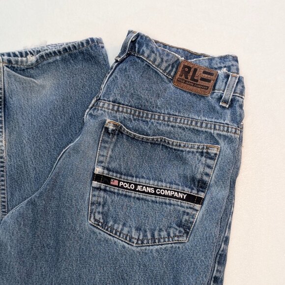 Vtg Polo Jeans Co. Ralph Lauren Denim Jeans Mens 34x34 Relaxed Flag 90s Y2K - Picture 2 of 12